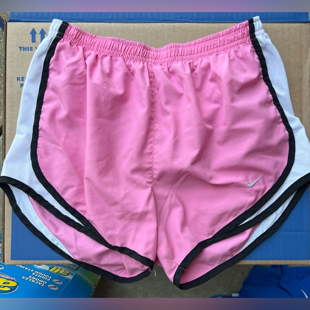 Nike Dri-Fit Light Pink, White and Black Gym Shorts